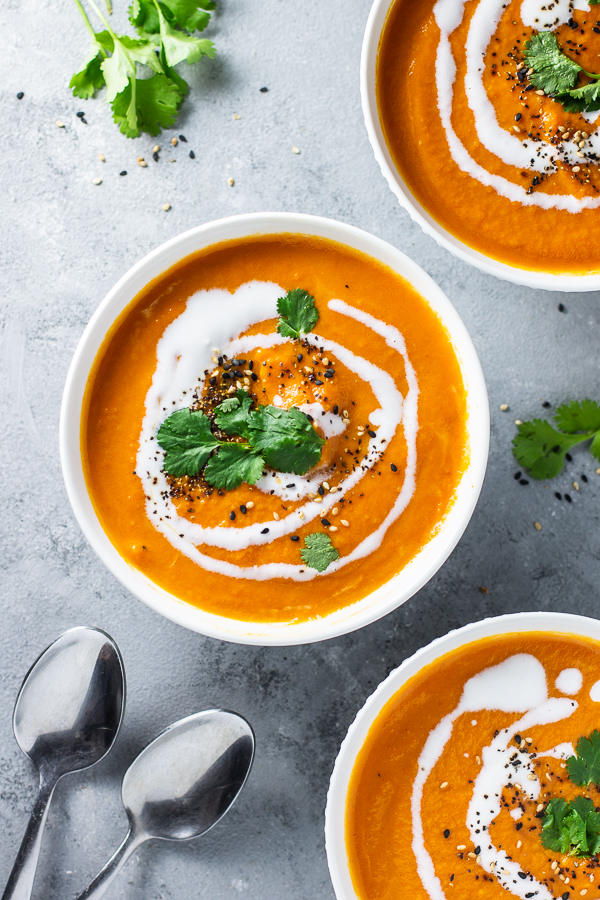 Thai Curried Carrot Ginger Soup - Cotter Crunch